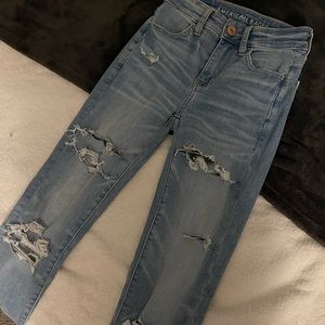 american eagle ripped jeans